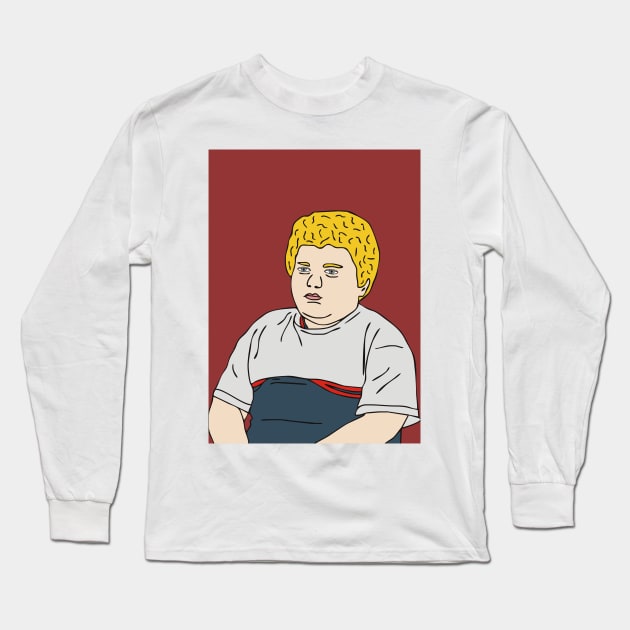 Bad Santa fat kid Long Sleeve T-Shirt by grekhov